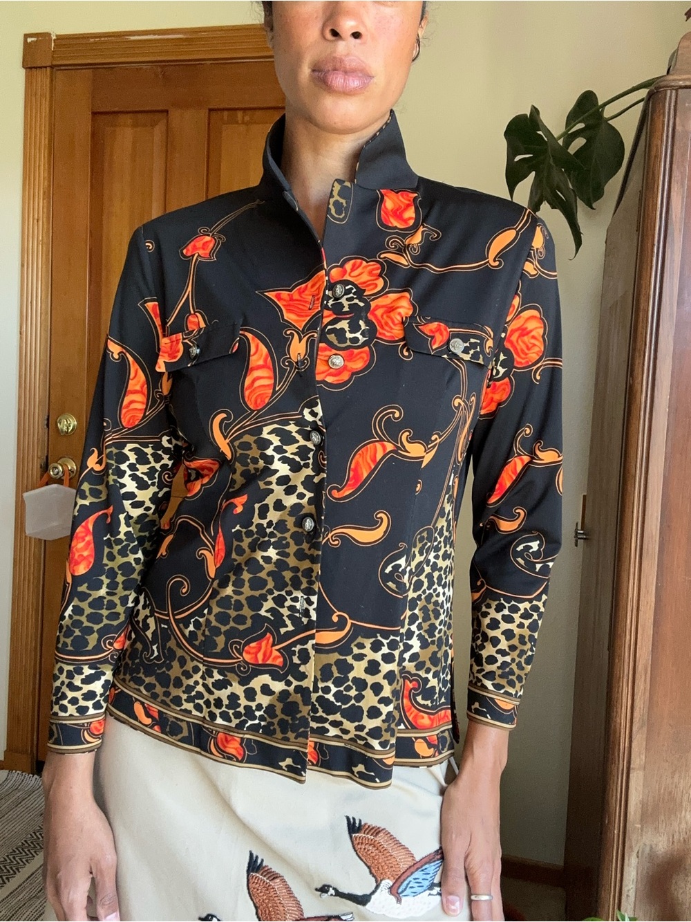 Vintage button down blouse